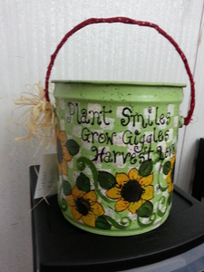 Plant smiles bucket